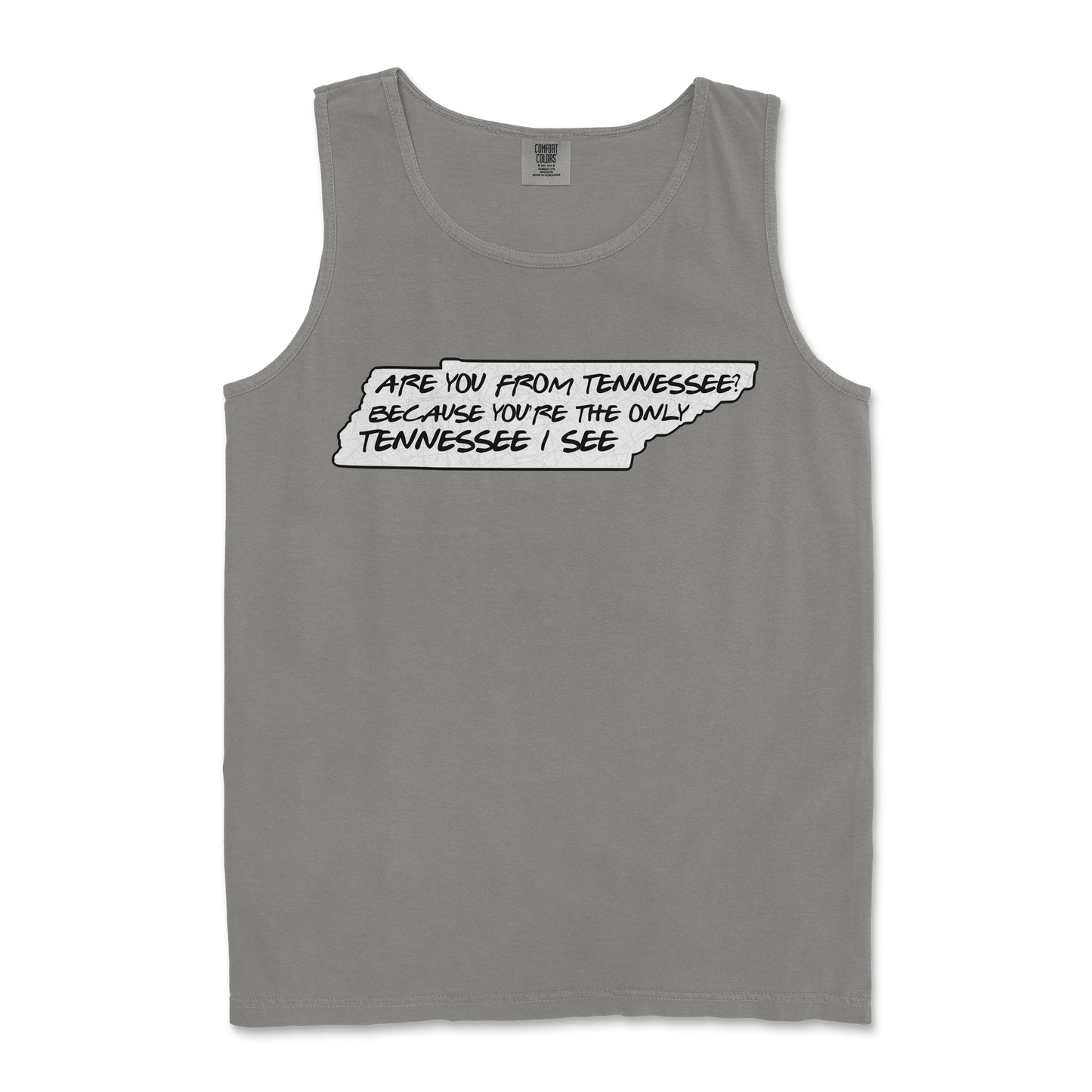 Comfort Colors Tank Top Tennessee in Grey