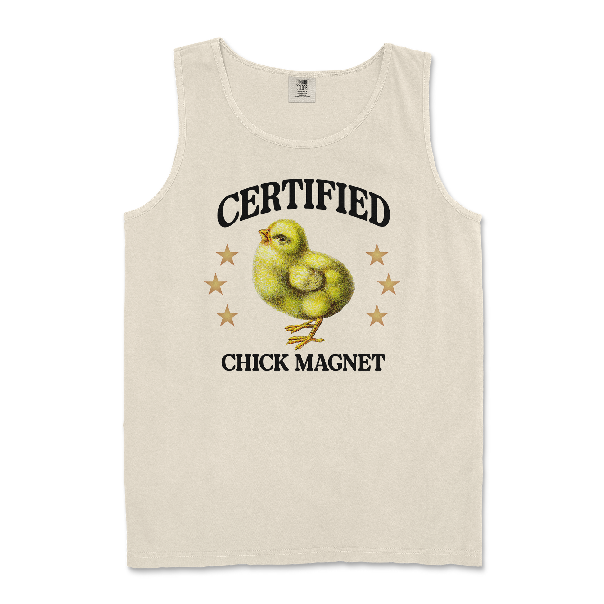 Comfort Colors Tank Top Chick Magnet in Ivory