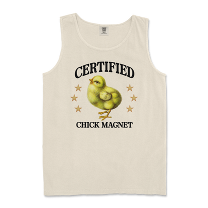 Comfort Colors Tank Top Chick Magnet in Ivory