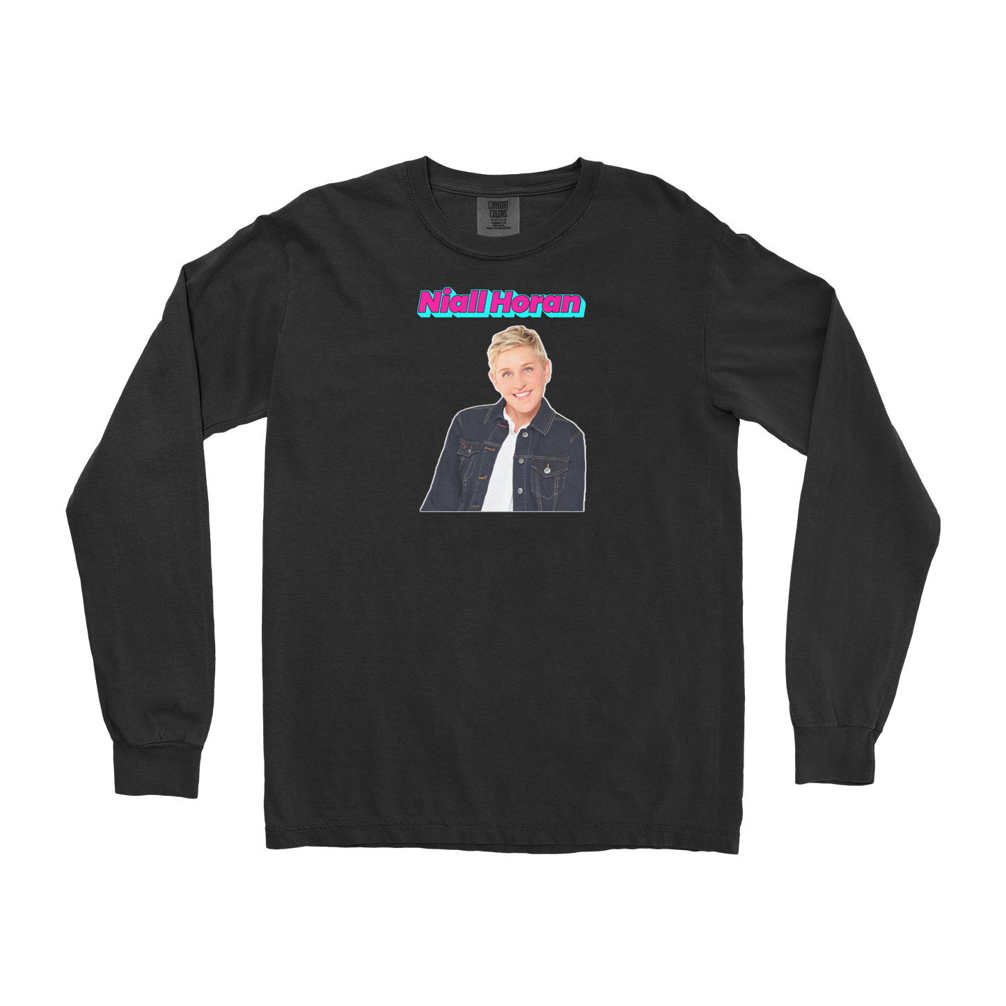 Comfort Colors Long Sleeve Niall Horan in Black