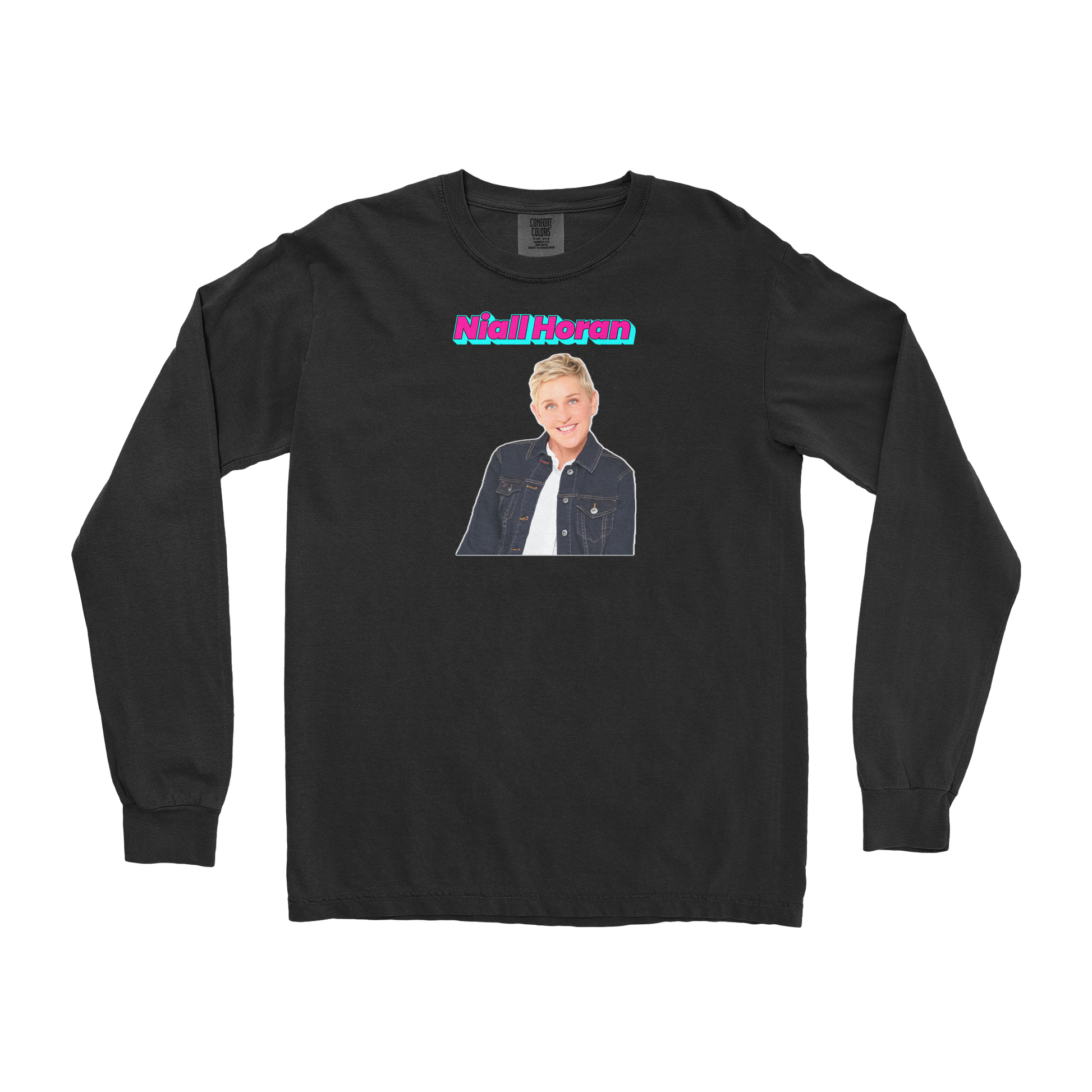 Comfort Colors Long Sleeve Niall Horan in Black