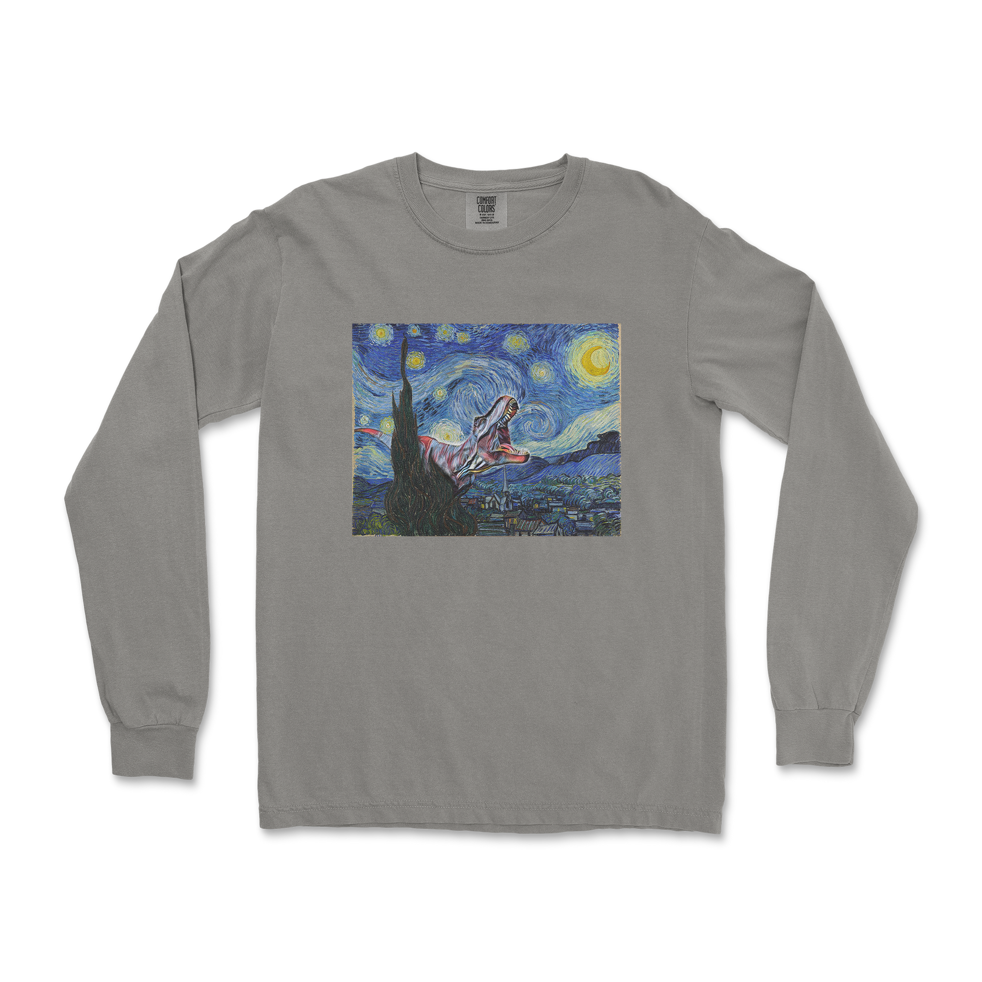 Comfort Colors Long Sleeve Van Gogh but Cooler in Grey