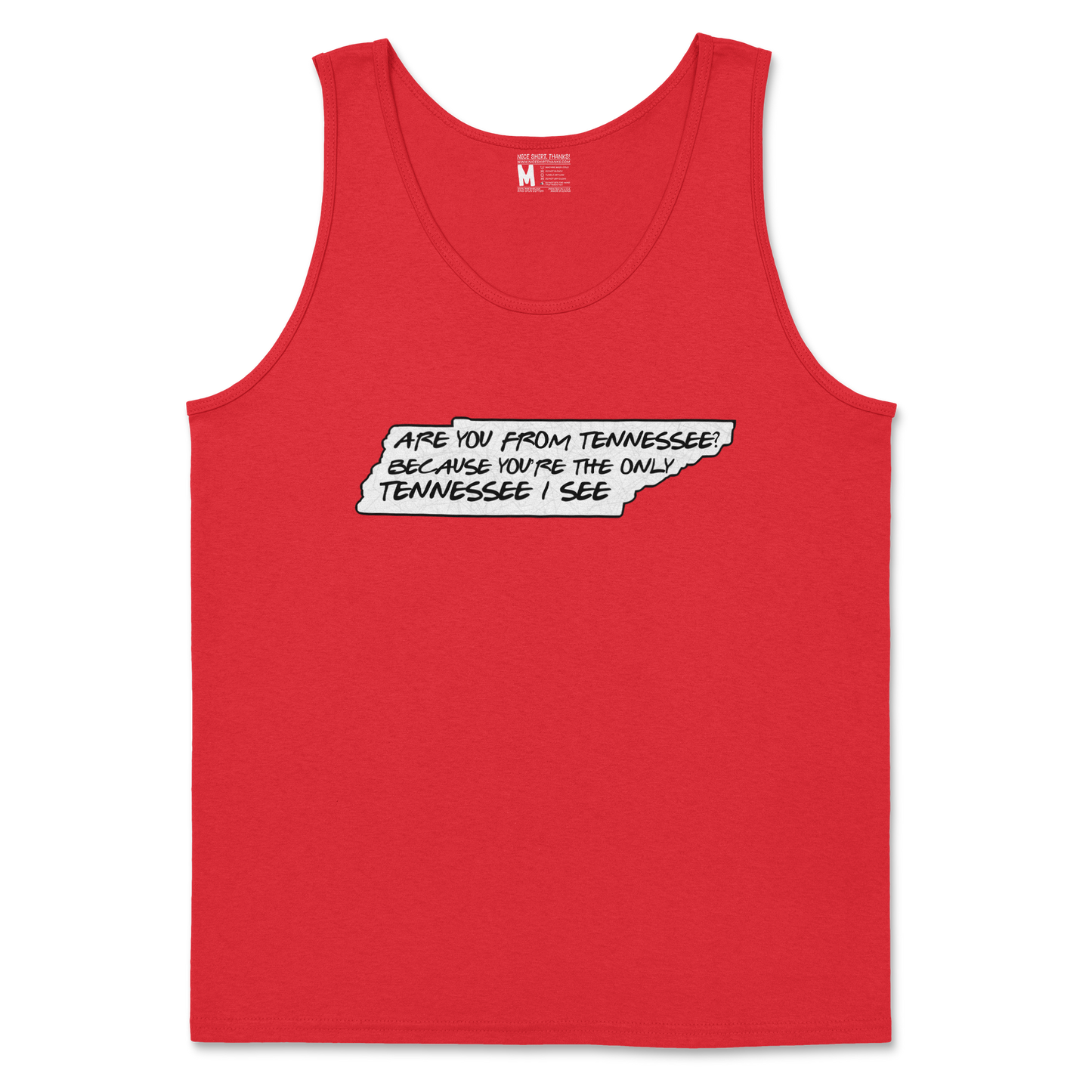 Gildan SoftStyle Tank Top Tennessee in Red