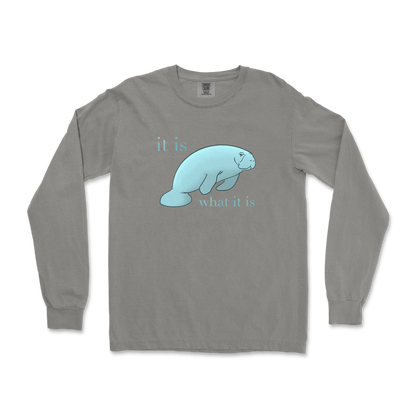 Comfort Colors Long Sleeve Manatee in Grey