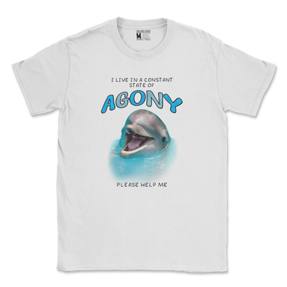 Gildan SoftStyle T-Shirt Agony Dolphin in White