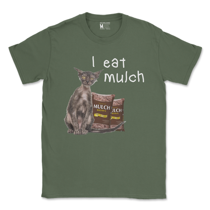 Gildan SoftStyle T-Shirt I Eat Mulch in Military Green