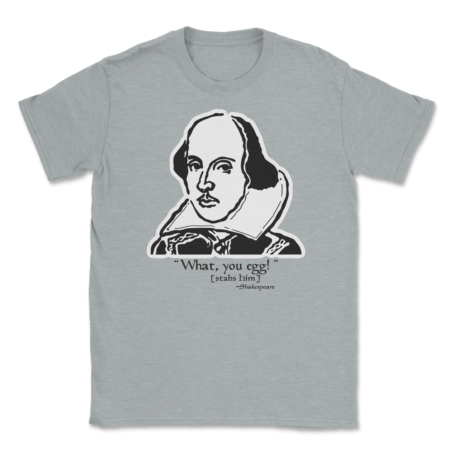 The Nice Shirt T-Shirt Shakespeare Quote  in Sports-Grey