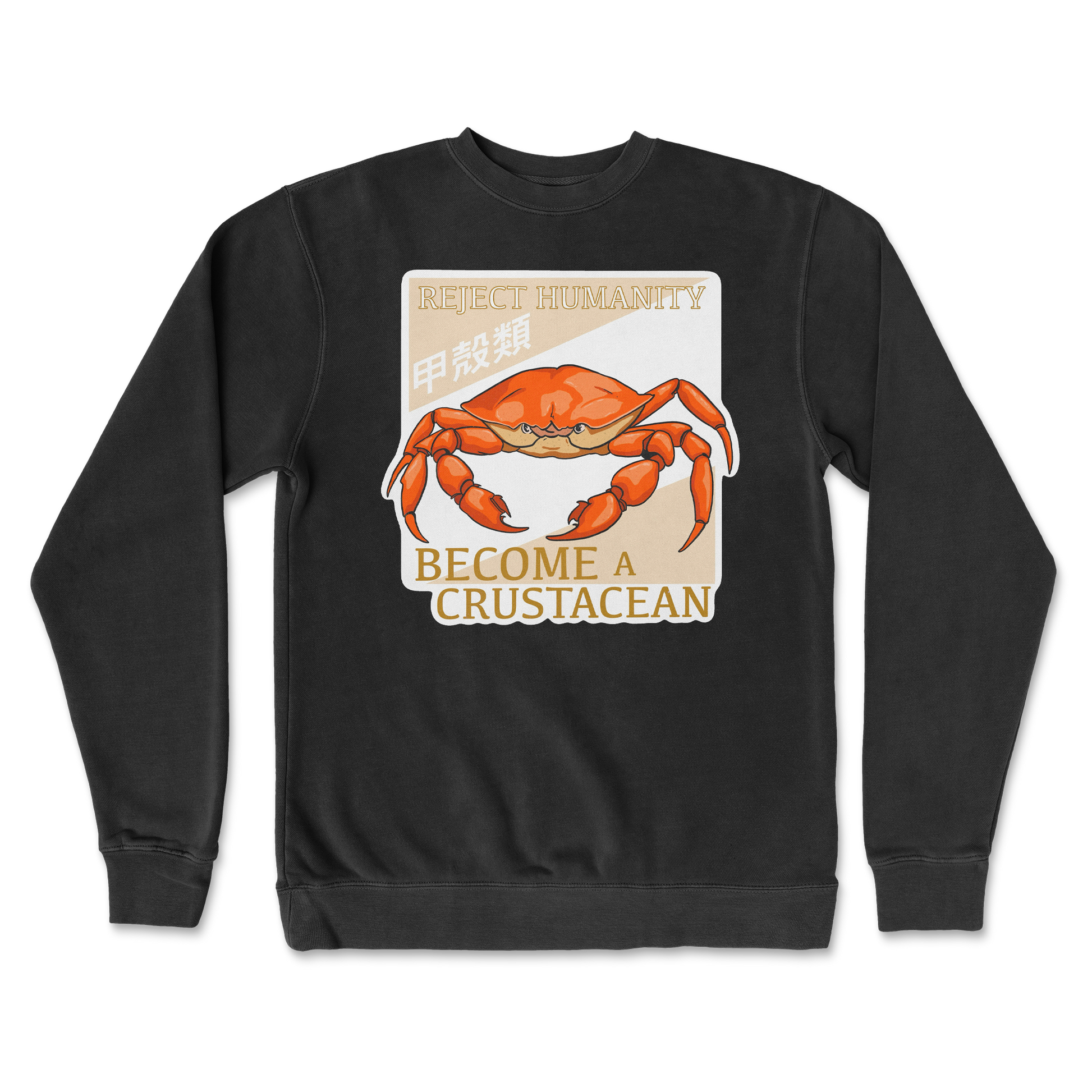 Independent Clothing Co. Crew Neck Embrace the Crab in Black