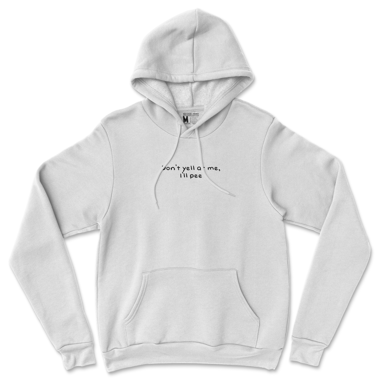 Gildan SoftStyle Hoodie Dont Yell in White