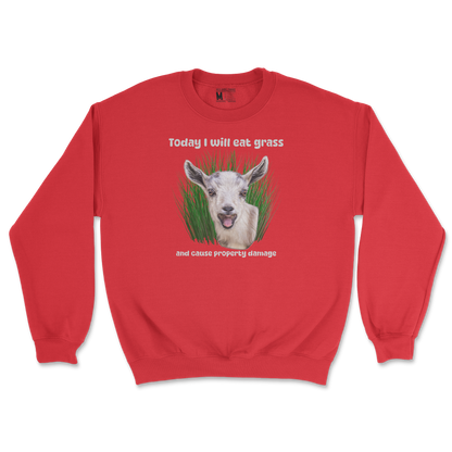 Gildan SoftStyle Crew Neck Crazy Goat  in Red