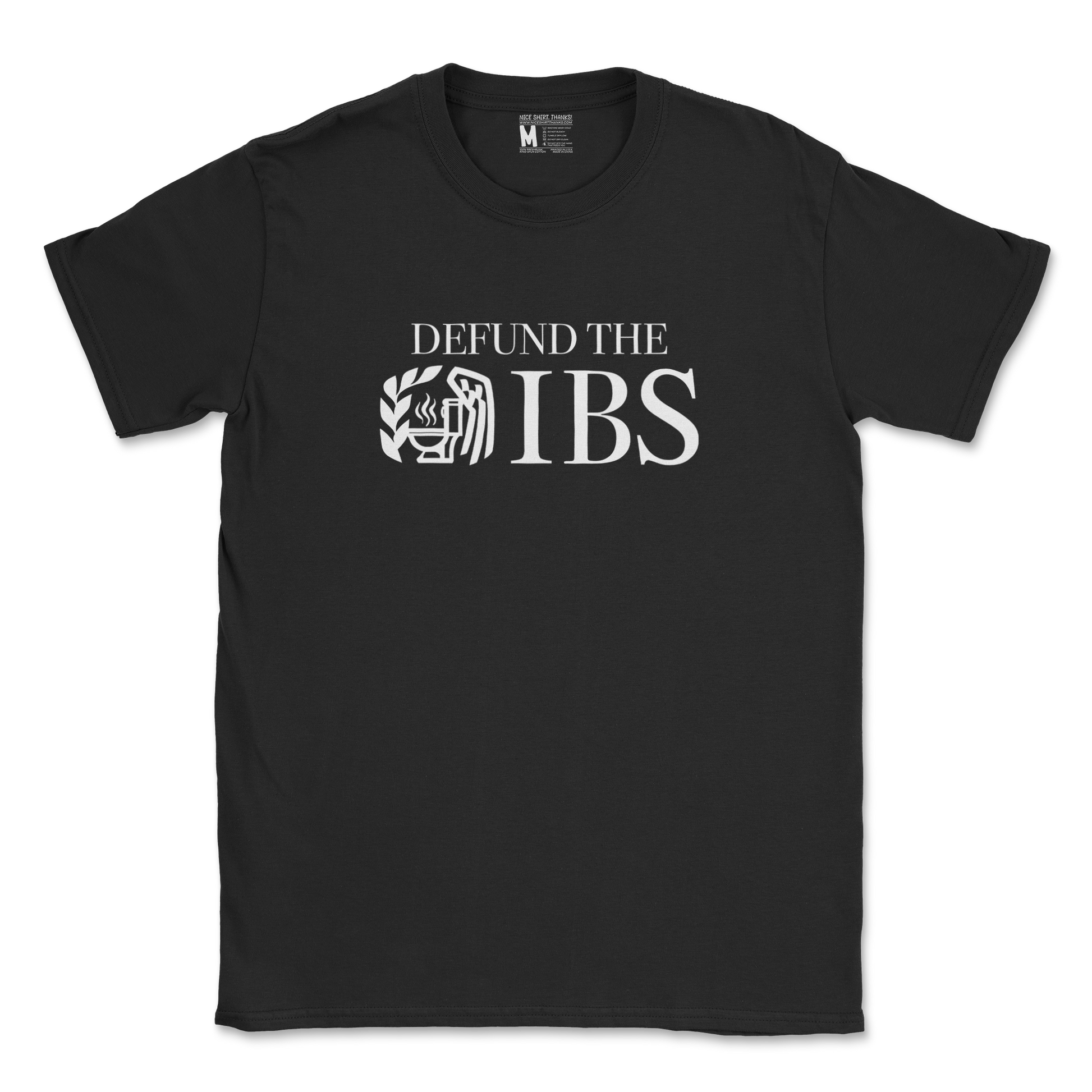 Gildan SoftStyle T-Shirt Defund The IBS in Black