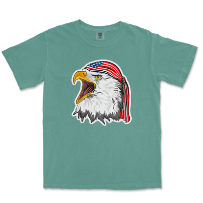 Comfort Colors T-Shirt Freedom Eagle in Light Green