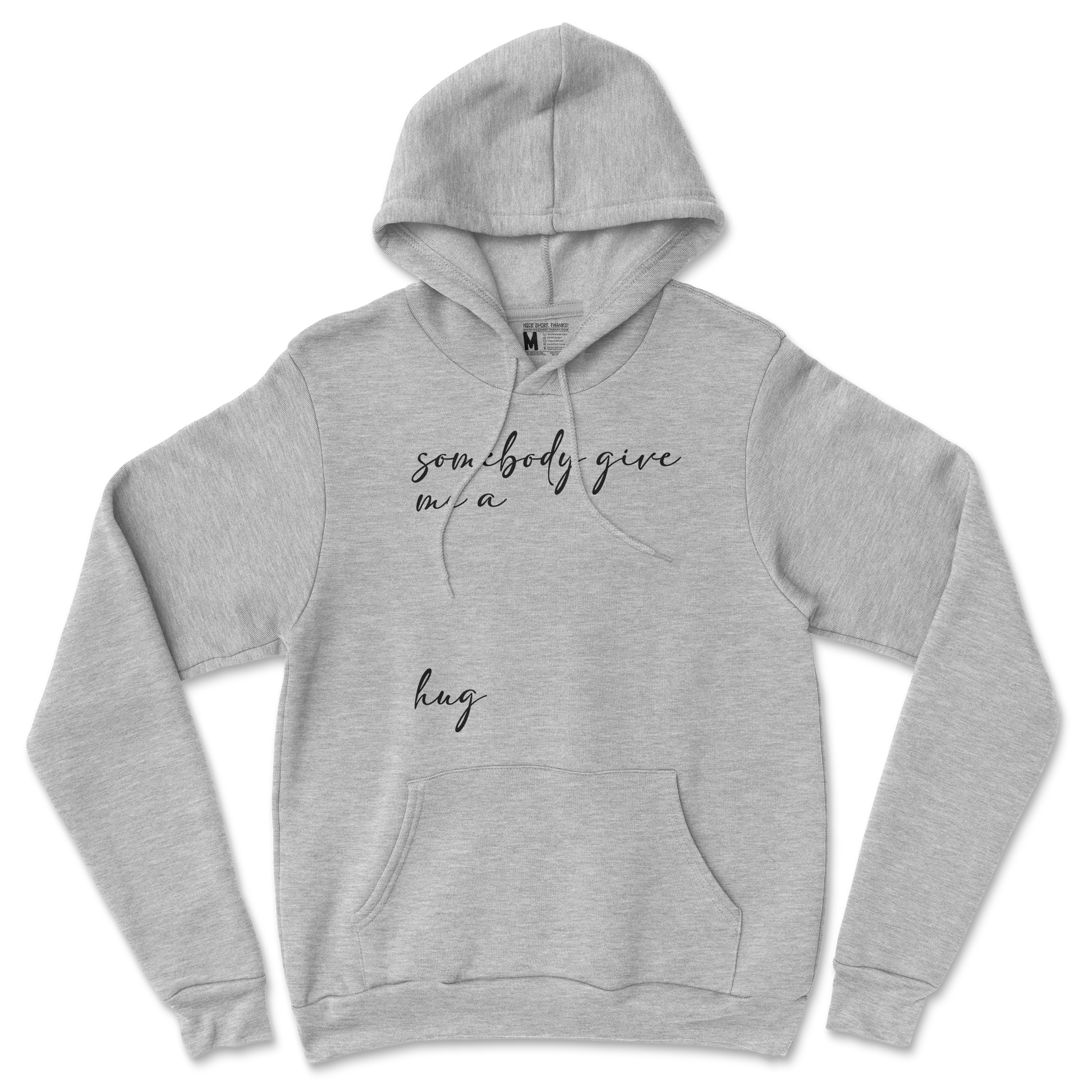 Gildan SoftStyle Hoodie Hug Me in Sports Grey