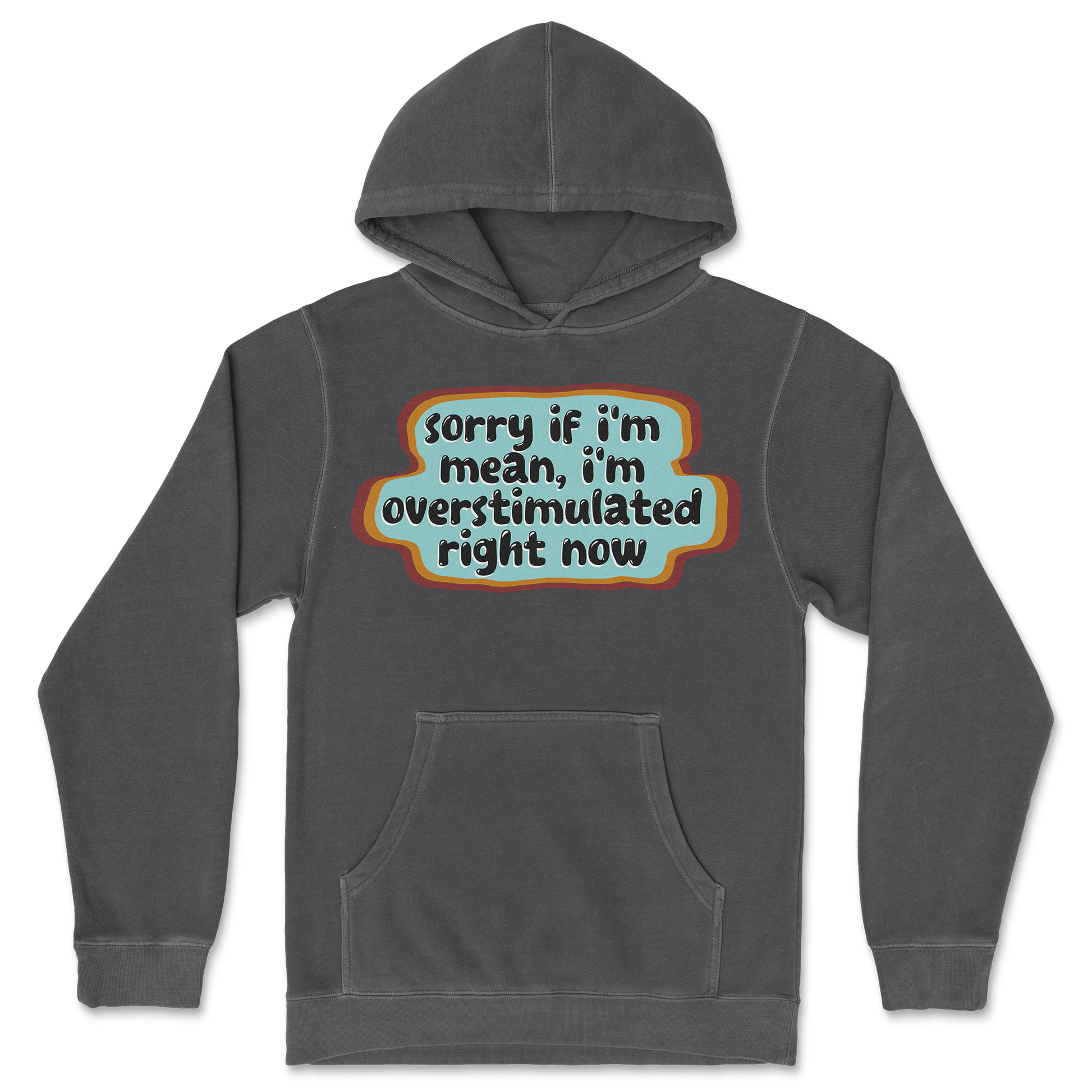 Independent Clothing Co. Hoodie Overstimulated in Black