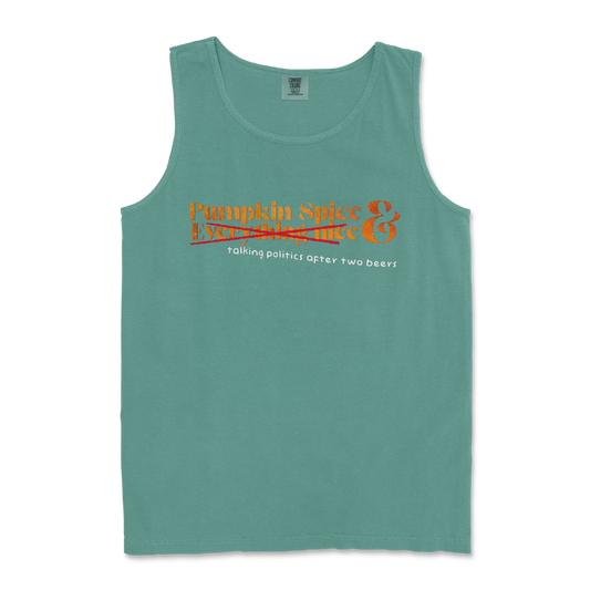 Comfort Colors Tank Top Pumpkin Spice  in Light-Green