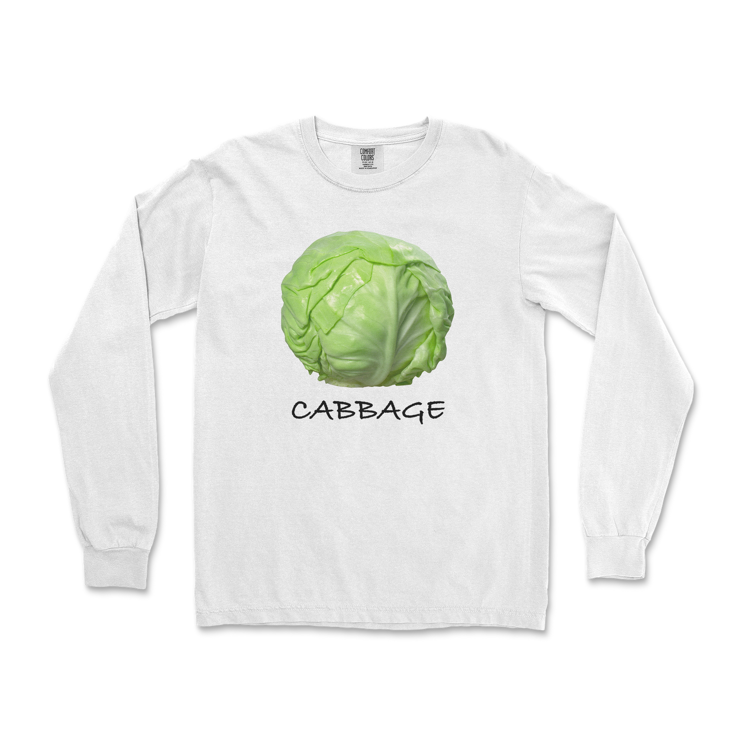 Comfort Colors Long Sleeve Cabbage in White