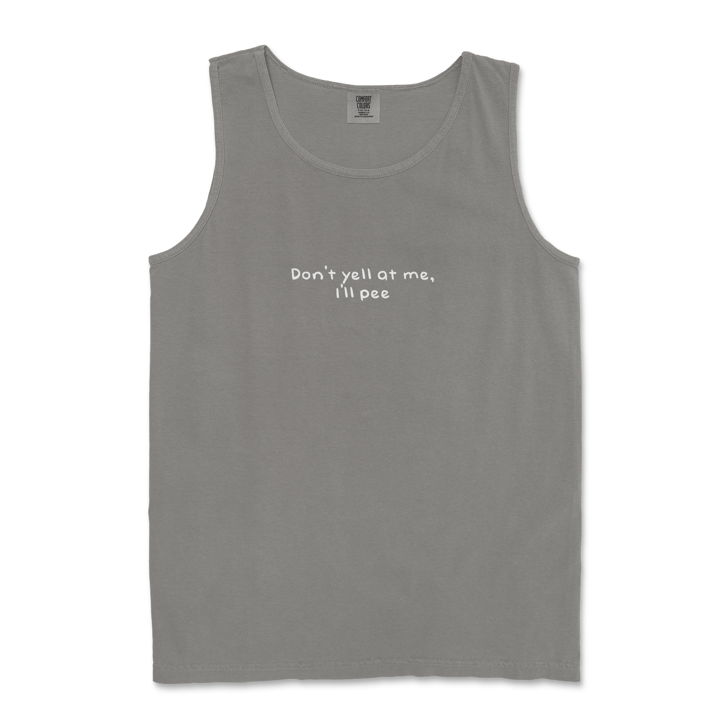 Comfort Colors Tank Top Dont Yell in Grey