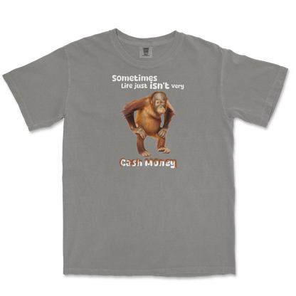 Comfort Colors T-Shirt Cash Money Monkey  in Grey