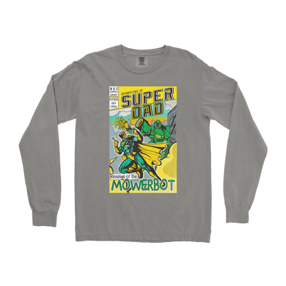 Comfort Colors Long Sleeve Super Dad in Grey