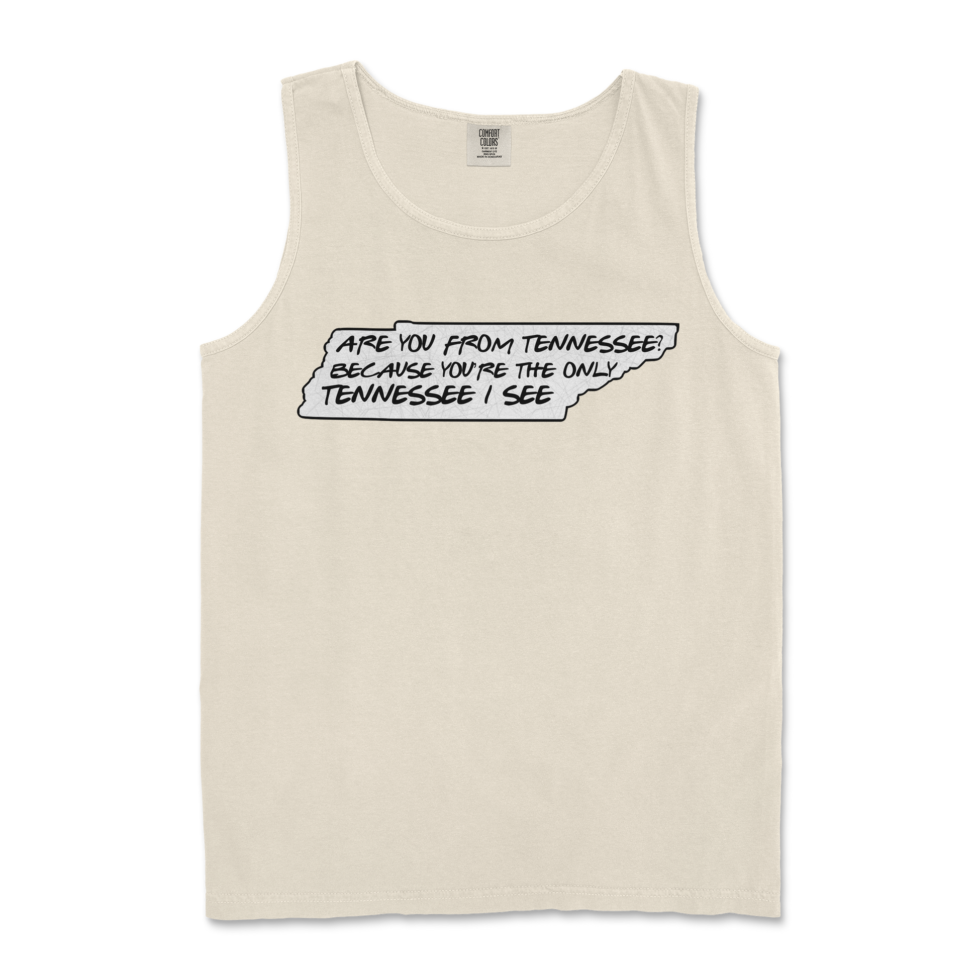 Comfort Colors Tank Top Tennessee in Ivory