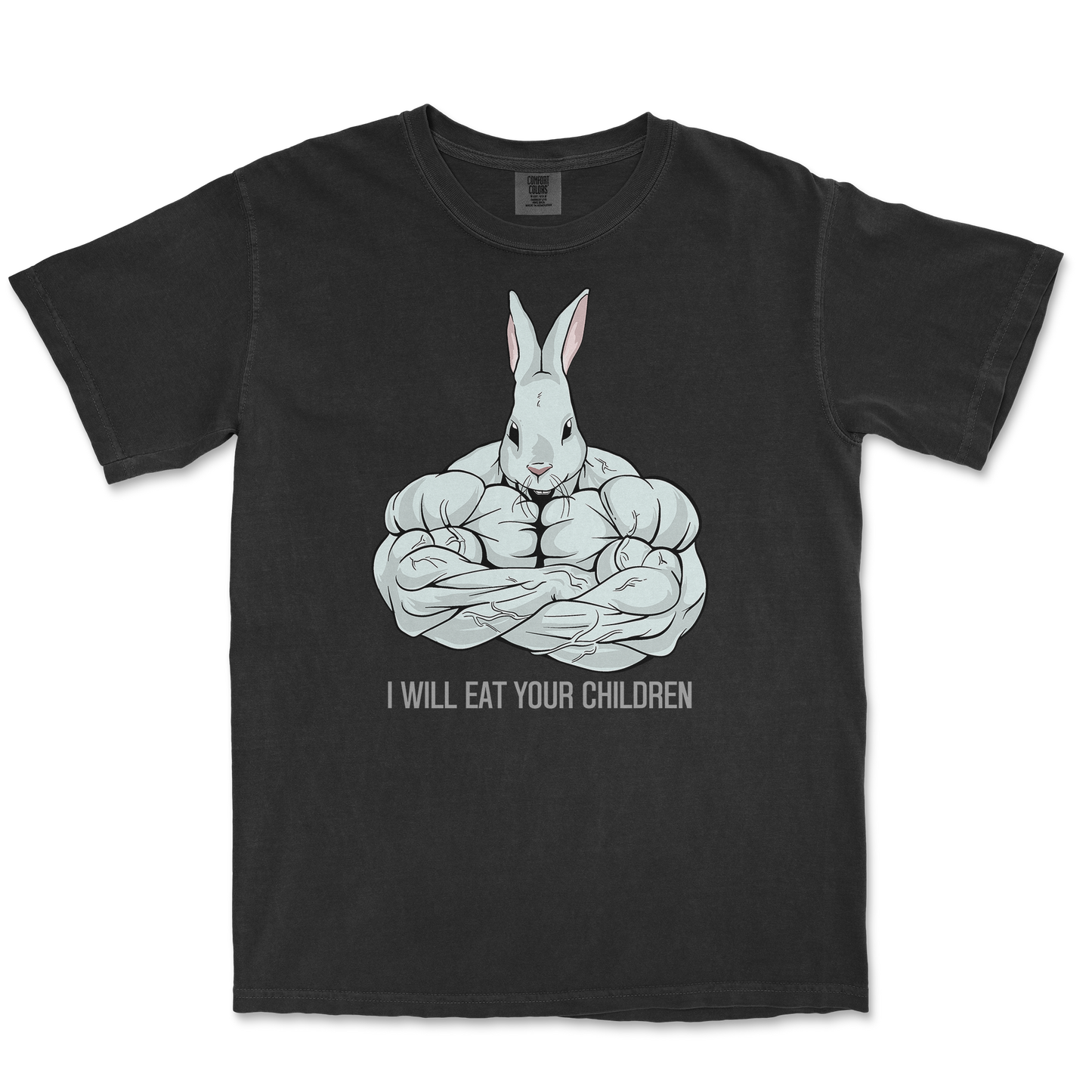 Comfort Colors T-Shirt Scary Rabbit in Black