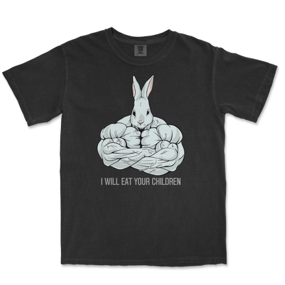 Comfort Colors T-Shirt Scary Rabbit in Black