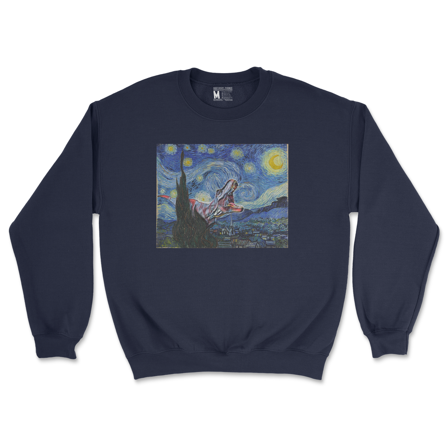 Gildan SoftStyle Crew Neck Van Gogh but Cooler in Navy