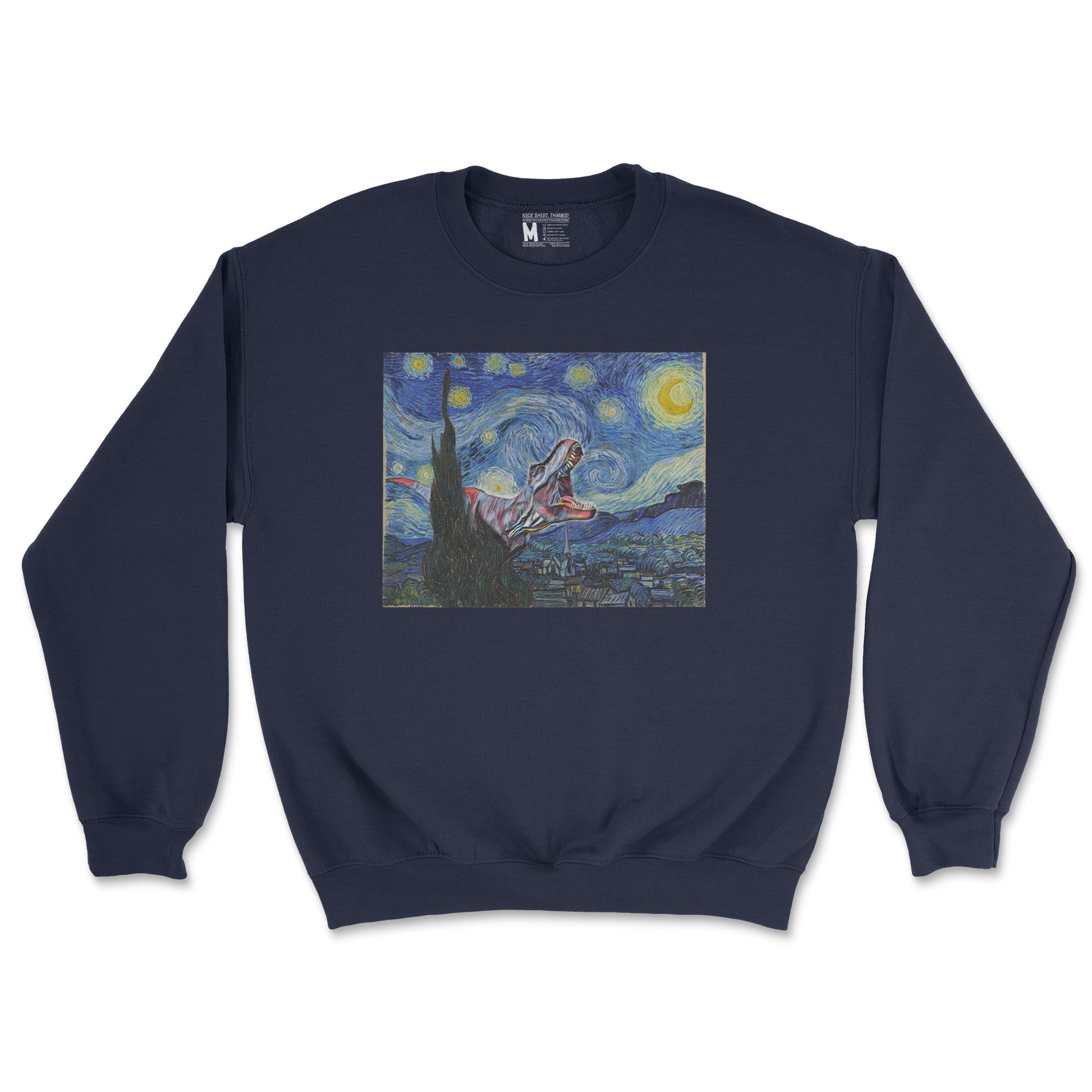 Gildan SoftStyle Crew Neck Van Gogh but Cooler in Navy