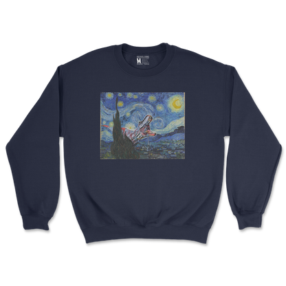 Gildan SoftStyle Crew Neck Van Gogh but Cooler in Navy