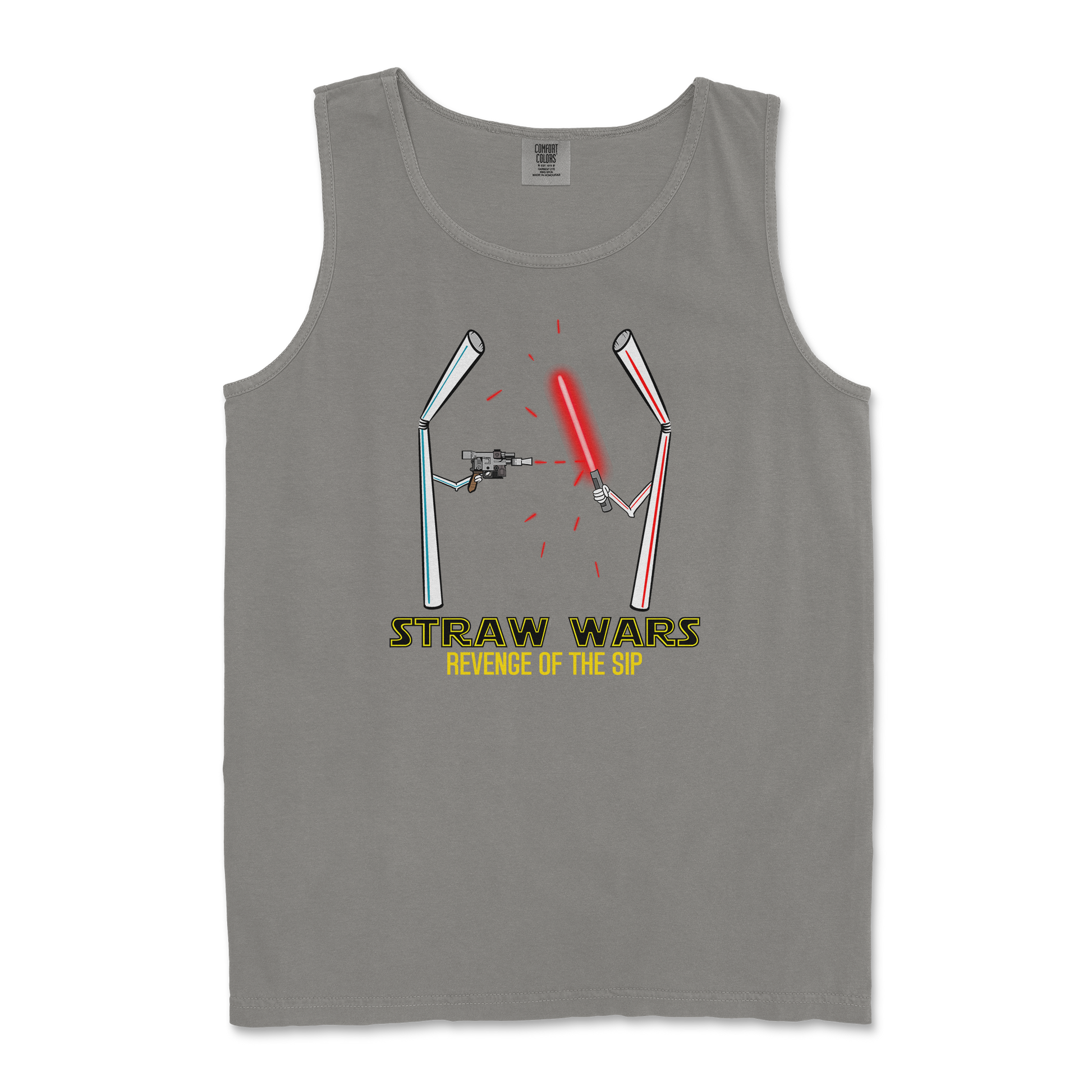 Comfort Colors Tank Top Straw Wars in Grey