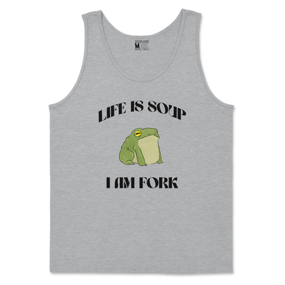 Gildan SoftStyle Tank Top Life is Soup in Sports Grey