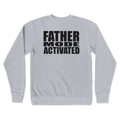 Independent Clothing Co. Crew Neck Father Mode Activated in GreyHeather