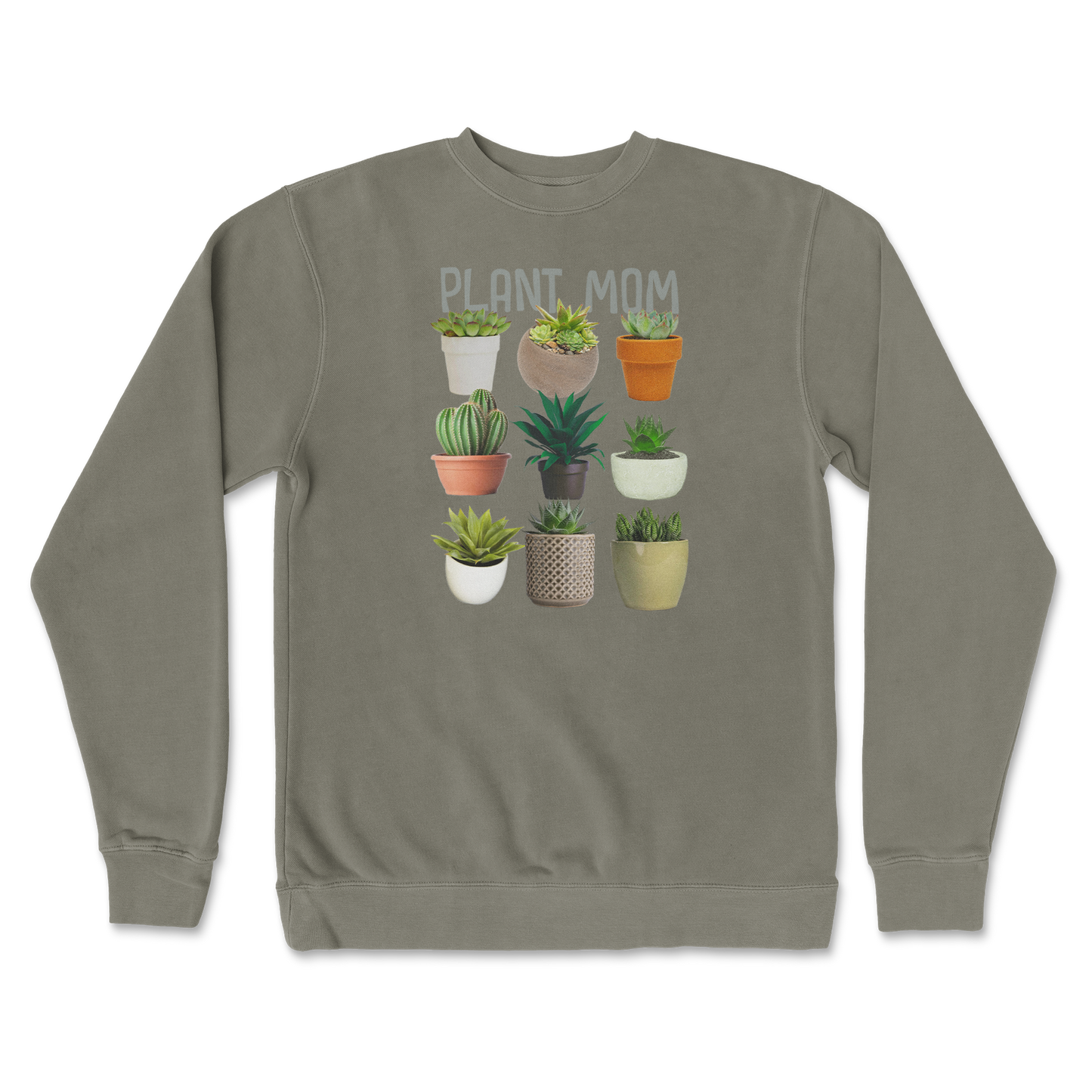 Independent Clothing Co. Crew Neck Plant Mom in Army