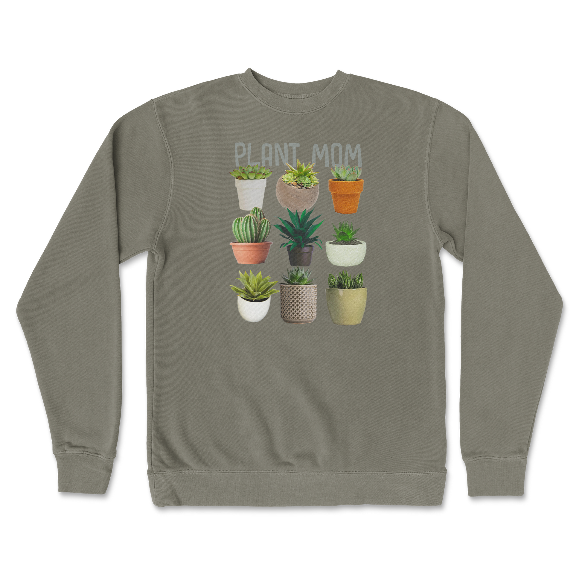 Independent Clothing Co. Crew Neck Plant Mom in Army