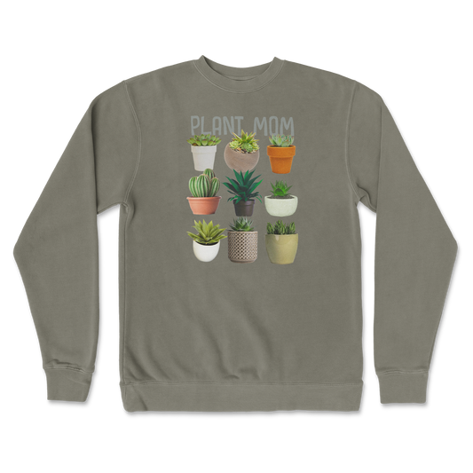 Independent Clothing Co. Crew Neck Plant Mom in Army