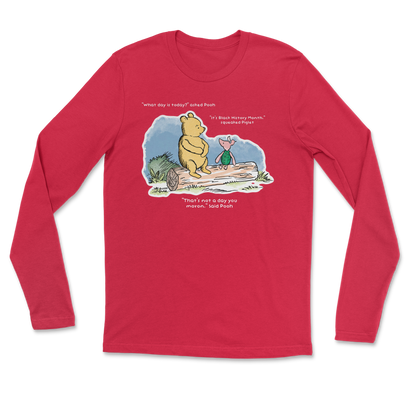 The Nice Shirt Long Sleeve Winnie the Pooh  in Red