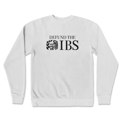 Independent Clothing Co. Crew Neck Defund The IBS in White