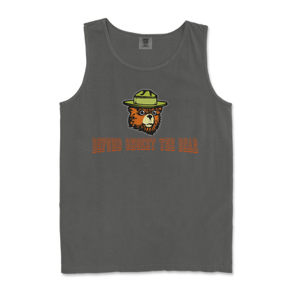 Comfort Colors Tank Top Defund Smokey Bear in Pepper
