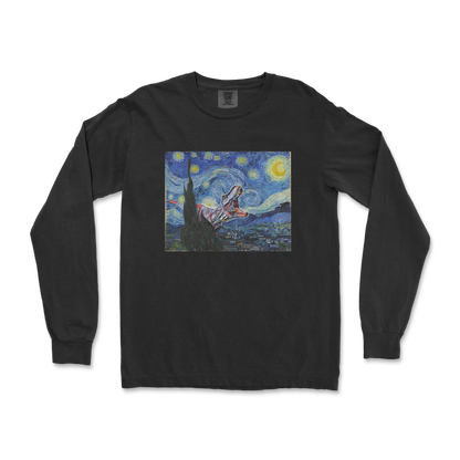 Comfort Colors Long Sleeve Van Gogh but Cooler in Black