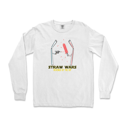 Comfort Colors Long Sleeve Straw Wars in White