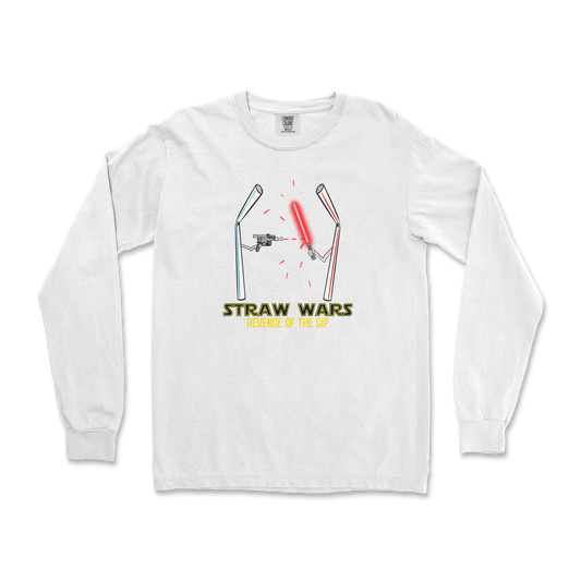 Comfort Colors Long Sleeve Straw Wars in White