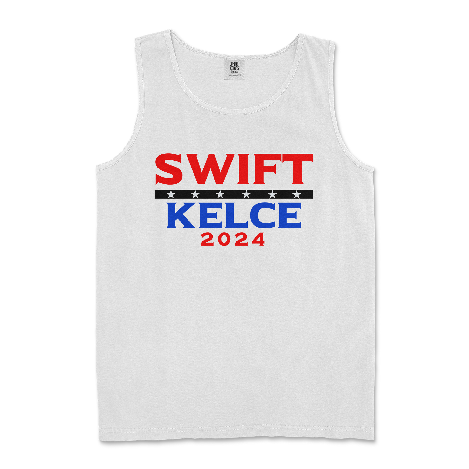 Comfort Colors Tank Top Swift Kelce 2024 in White