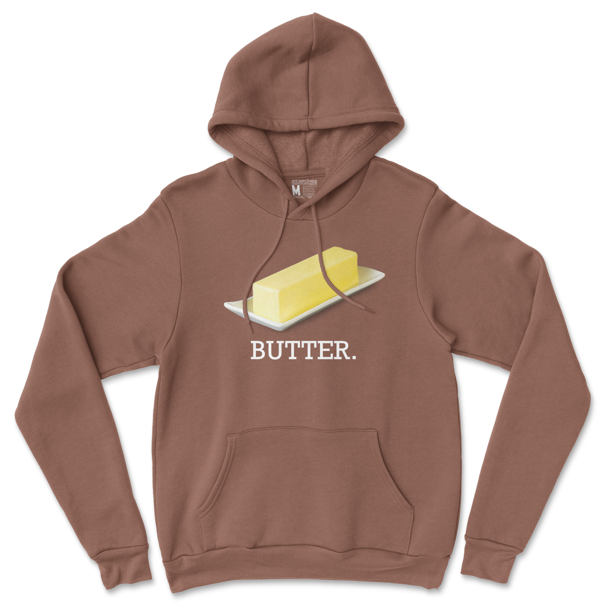 Gildan SoftStyle Hoodie Butter in Cocoa