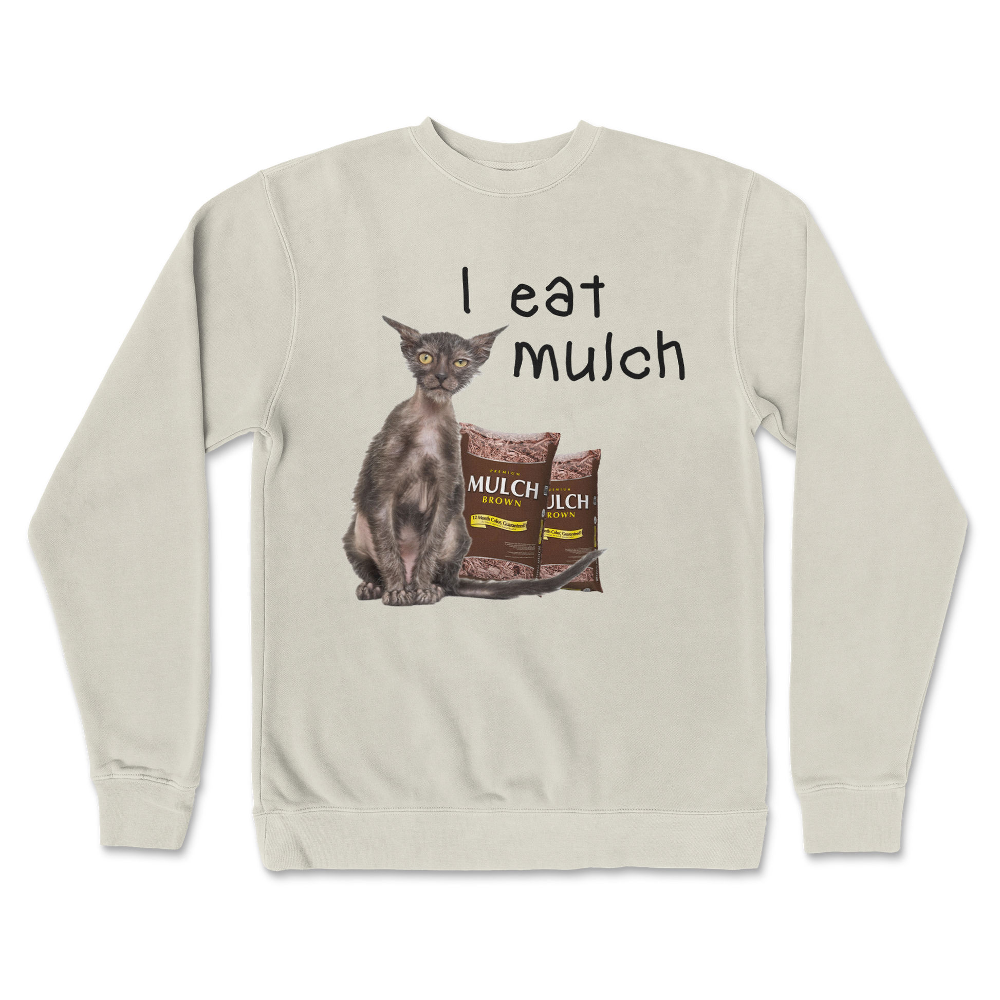 Independent Clothing Co. Crew Neck I Eat Mulch in Bone