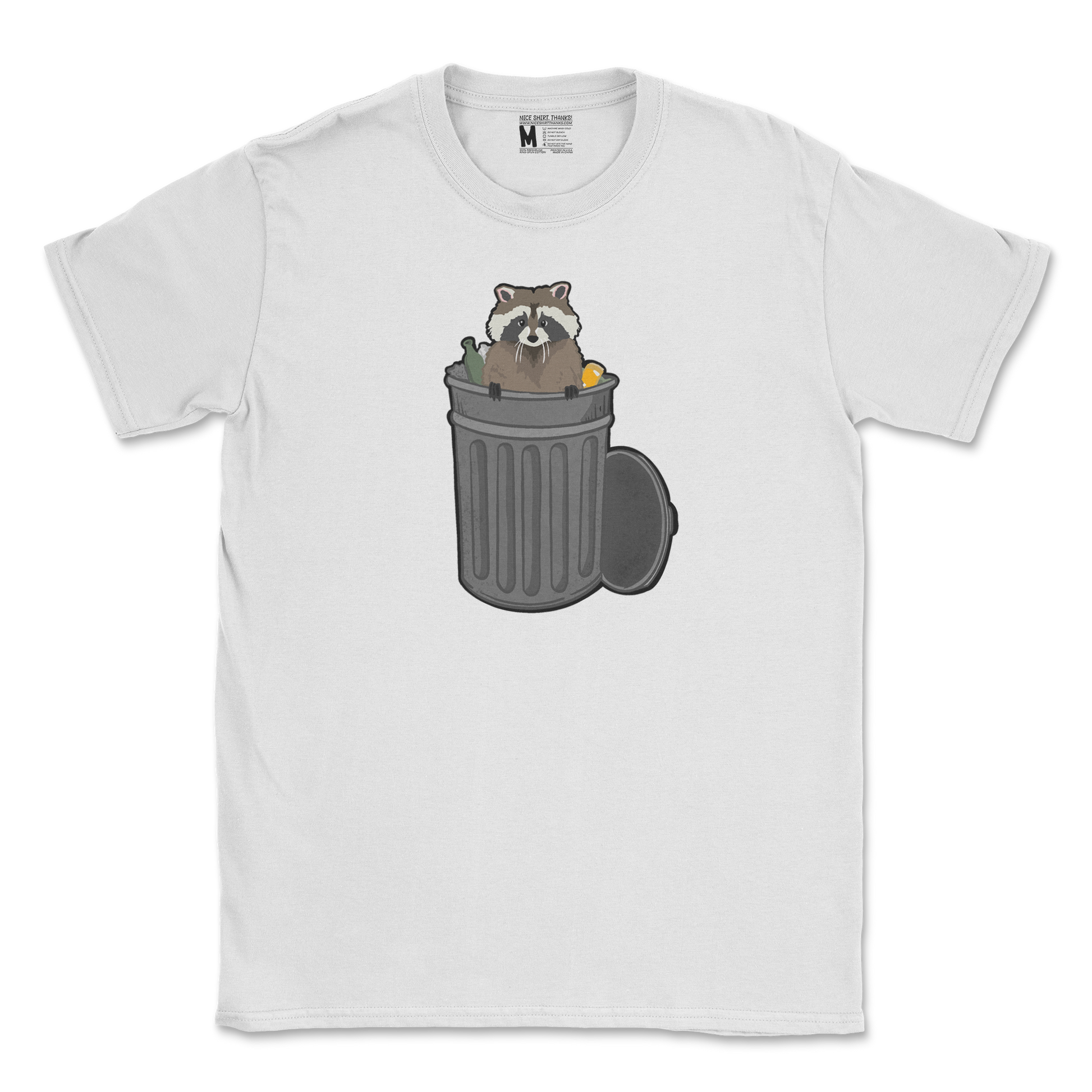 Gildan SoftStyle T-Shirt Trash Panda Enthusiast in White