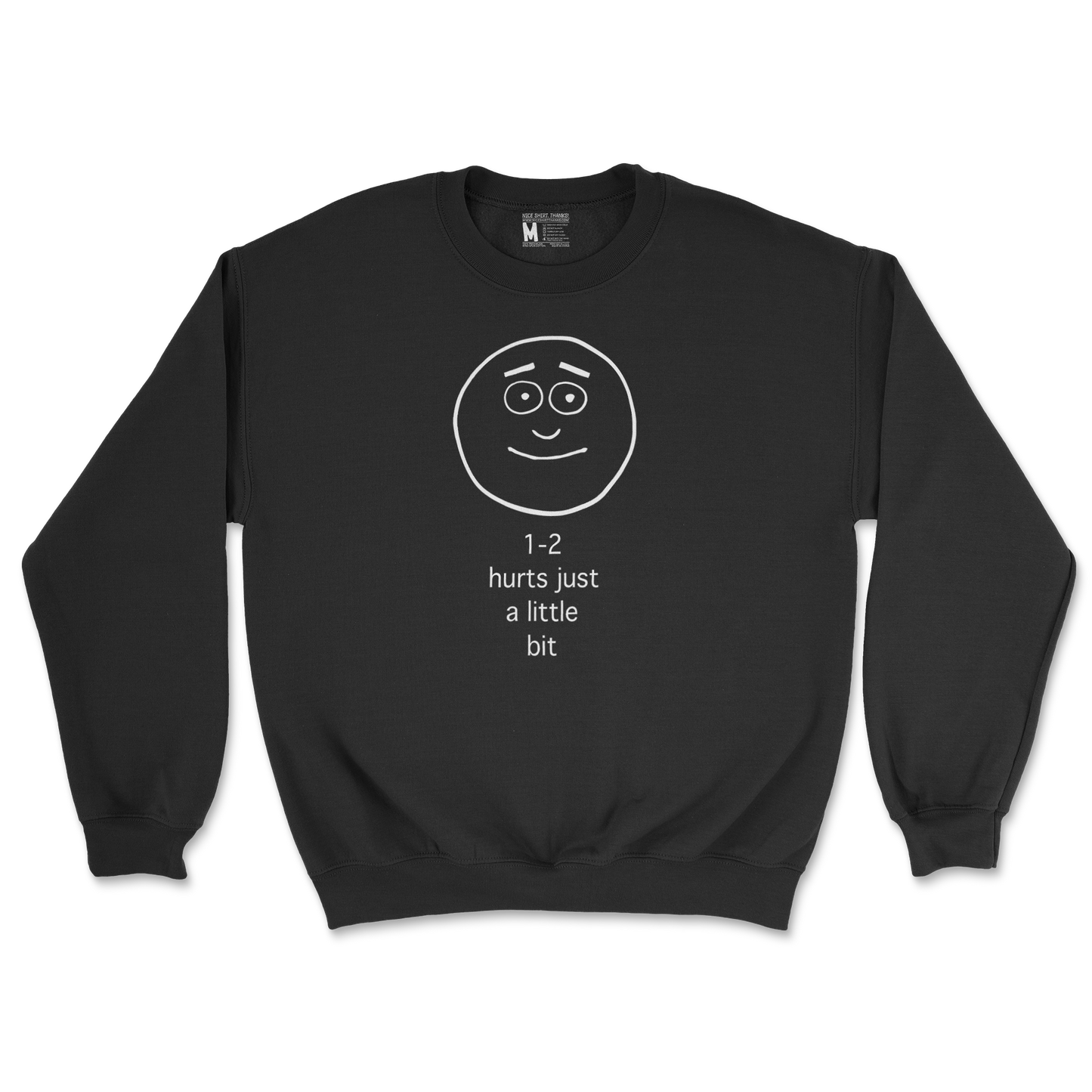 Gildan SoftStyle Crew Neck Hurts A Little Bit in Black