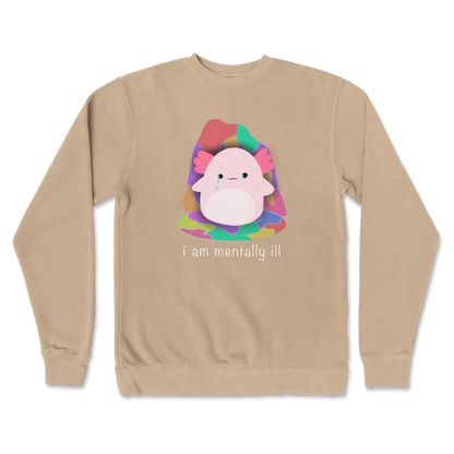 Independent Clothing Co. Crew Neck Mentally Ill and Squishy in Sandstone