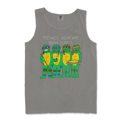 Comfort Colors Tank Top Ninja Turtles in Grey