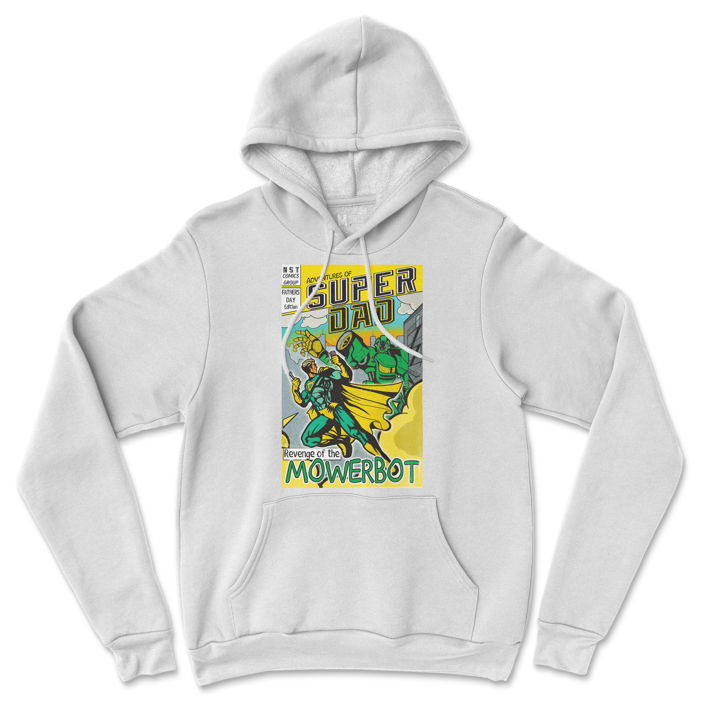 Gildan SoftStyle Hoodie Super Dad in White