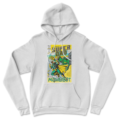 Gildan SoftStyle Hoodie Super Dad in White